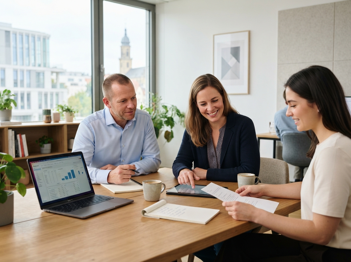Fels Wertanung Team bei der Arbeit an KI-gestützten Analysemodellen